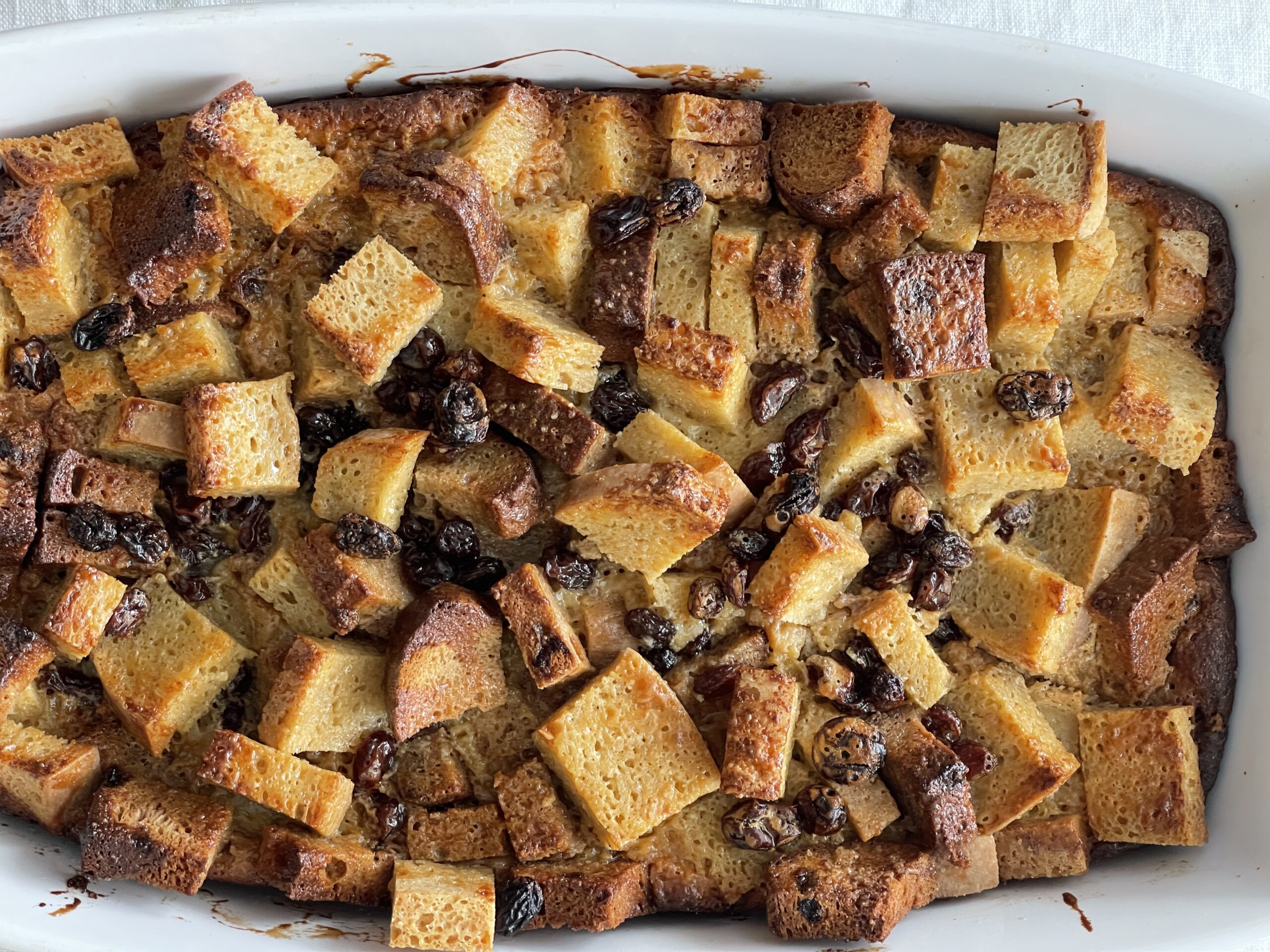 GLUTEN-FREE BREAD AND BUTTER PUDDING